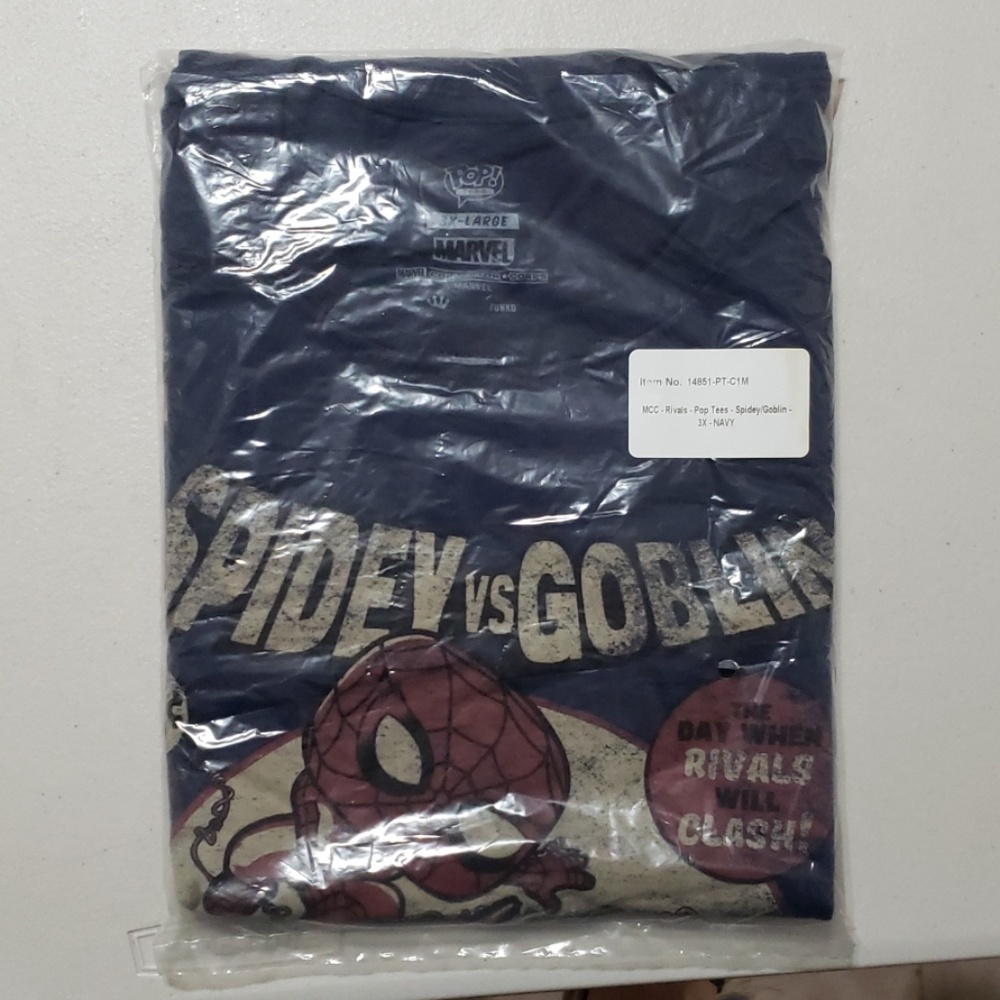 Funko Pop Tees Spiderman Goblin MCC Exclusive